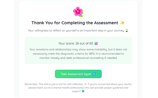 BPD Test  from Chrome web store to be run with OffiDocs Chromium online