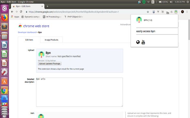 Bpn da Chrome Web Store será executado com OffiDocs Chromium online