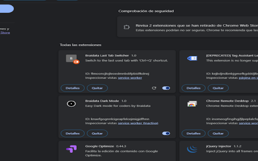 Braidata Last Tab Switcher  from Chrome web store to be run with OffiDocs Chromium online
