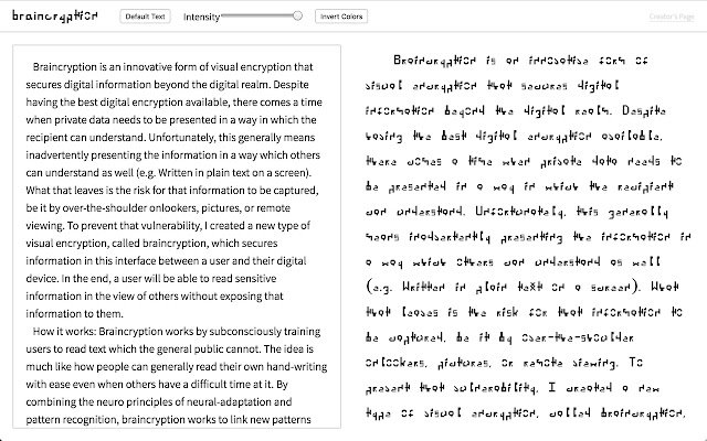 braincryption da loja on-line do Chrome para ser executado com OffiDocs Chromium online