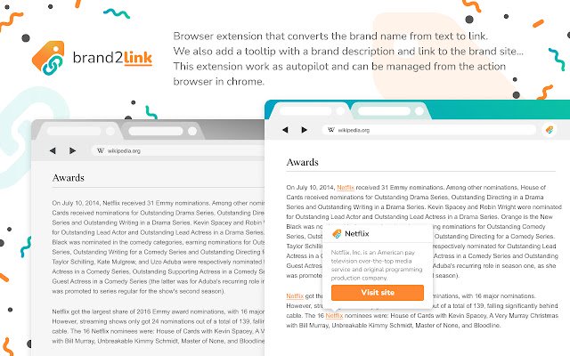 Brand2Link  from Chrome web store to be run with OffiDocs Chromium online