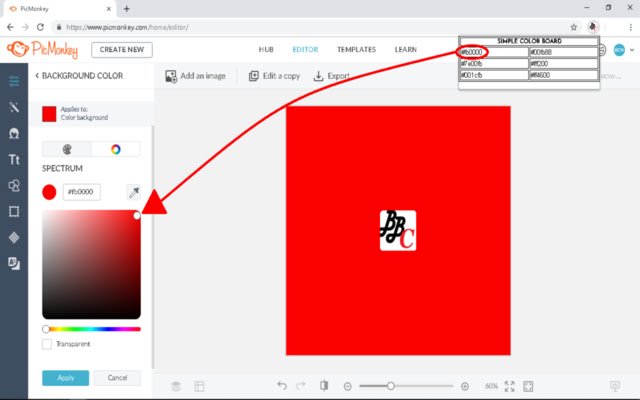 Branding Board Color  from Chrome web store to be run with OffiDocs Chromium online