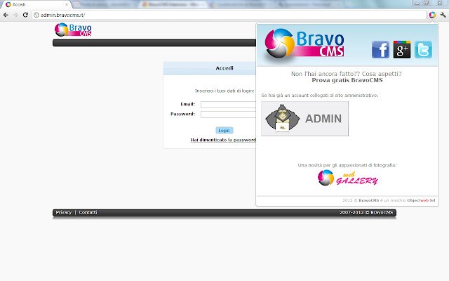 BravoCMS Popup de Chrome web store para ejecutarse con OffiDocs Chromium en línea