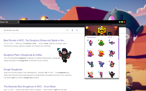 Brawl stars Cursor  from Chrome web store to be run with OffiDocs Chromium online