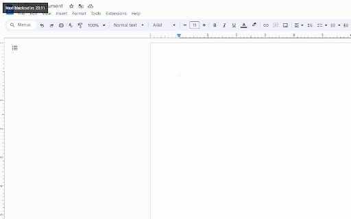 Breaktime Blackout  from Chrome web store to be run with OffiDocs Chromium online