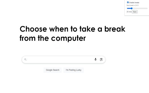 Break Timer  from Chrome web store to be run with OffiDocs Chromium online