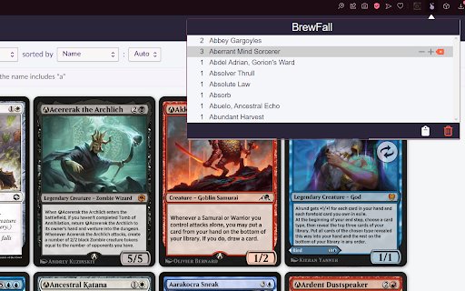 BrewFall  from Chrome web store to be run with OffiDocs Chromium online