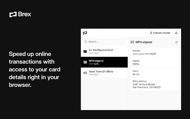 Brex من متجر Chrome الإلكتروني ليتم تشغيله باستخدام OffiDocs Chromium عبر الإنترنت