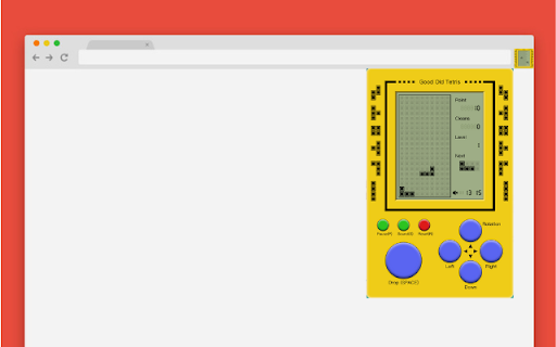 Brick Game Console  from Chrome web store to be run with OffiDocs Chromium online