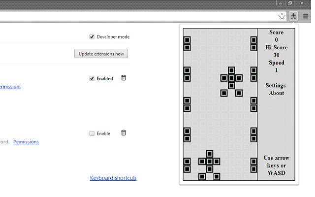 Brick game: karera mula sa Chrome web store na tatakbo sa OffiDocs Chromium online