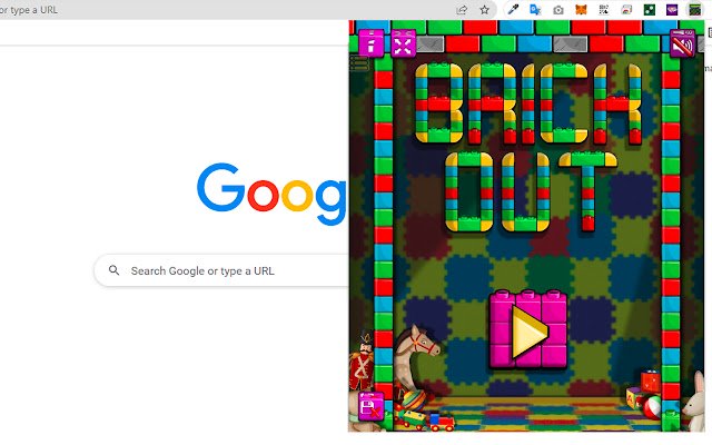 Brick Out Game de Chrome web store se ejecutará con OffiDocs Chromium en línea