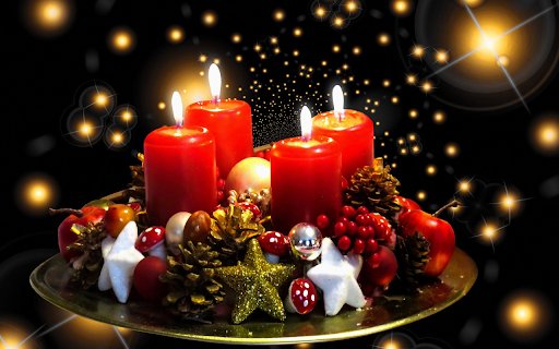 Bright red candles  from Chrome web store to be run with OffiDocs Chromium online