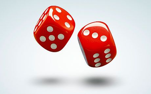 Bright red dice  from Chrome web store to be run with OffiDocs Chromium online