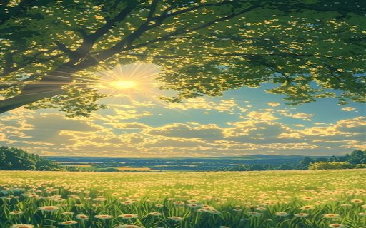 Bright sunny image  from Chrome web store to be run with OffiDocs Chromium online