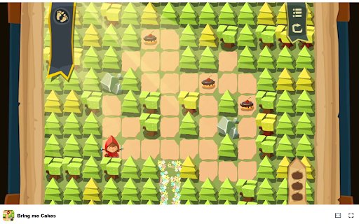 Bring me Cakes Navigate puzzles to deliver cakes to Granny!  from Chrome web store to be run with OffiDocs Chromium online