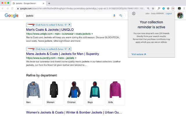British Airways Avios Collection Reminder  from Chrome web store to be run with OffiDocs Chromium online