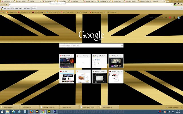 British Black and Gold de la boutique en ligne Chrome sera exécuté avec OffiDocs Chromium en ligne