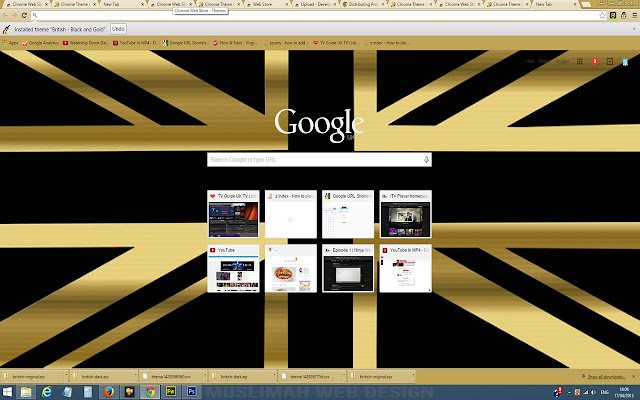 Chrome ウェブストアの British Black と Gold を OffiDocs Chromium オンラインで実行