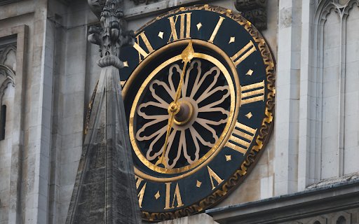 Brown and Black Analog Clock  from Chrome web store to be run with OffiDocs Chromium online