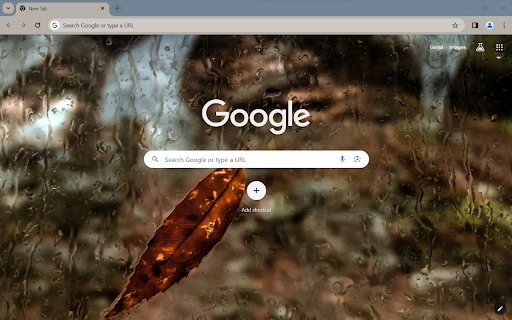 Brown leaf Browser Theme  from Chrome web store to be run with OffiDocs Chromium online