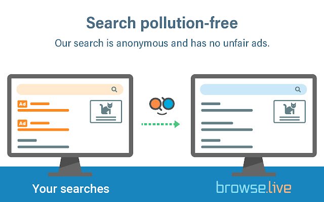 Browse.live Search aus dem Chrome-Webshop zur Ausführung mit OffiDocs Chromium online