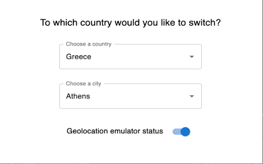 Browser location simulator  from Chrome web store to be run with OffiDocs Chromium online