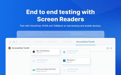BrowserStack Accessibility Toolkit  from Chrome web store to be run with OffiDocs Chromium online