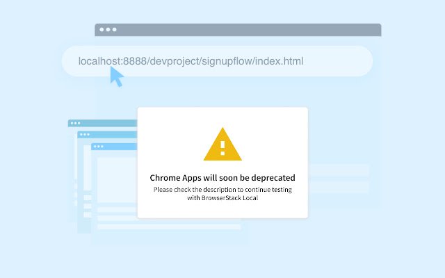 BrowserStack Local dal Chrome Web Store da eseguire con OffiDocs Chromium online