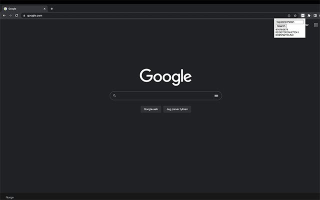 Brreg hurtigsøk  from Chrome web store to be run with OffiDocs Chromium online