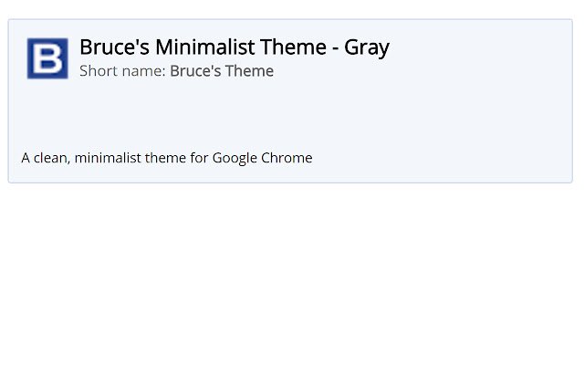 Bruce's Minimalist Theme Grey uit de Chrome-webwinkel om te worden uitgevoerd met OffiDocs Chromium online