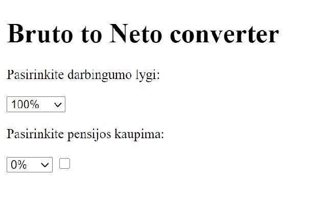 Chrome web mağazasından Bruto'dan Neto'ya OffiDocs Chromium çevrimiçi olarak çalıştırılacak