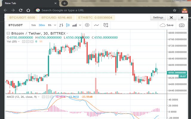 BTC Ticker | Bitcoin Ticker  from Chrome web store to be run with OffiDocs Chromium online