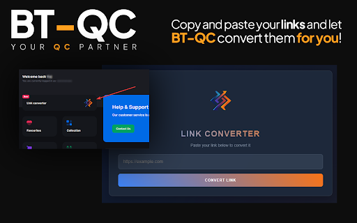 BT QC Tools  from Chrome web store to be run with OffiDocs Chromium online