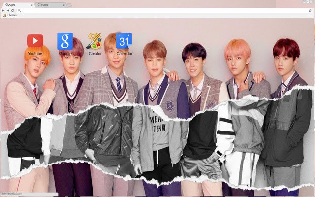 Фототема BTS Love Yourself Answer Concept Photo из интернет-магазина Chrome будет работать с онлайн-версией OffiDocs Chromium