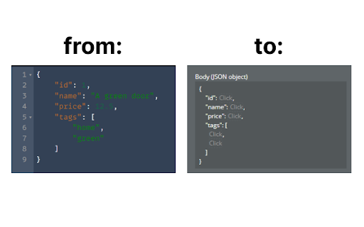 Bubblefy JSON  from Chrome web store to be run with OffiDocs Chromium online