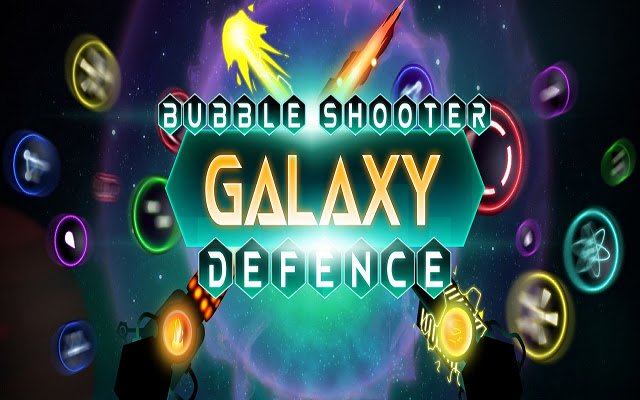 Bubble Shooter Galaxy Defense de la boutique en ligne Chrome doit être exécuté avec OffiDocs Chromium en ligne