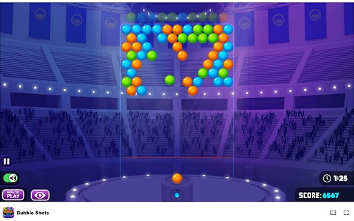 Bubble Shots Game Can you master the bubble bursting frenzy?  from Chrome web store to be run with OffiDocs Chromium online