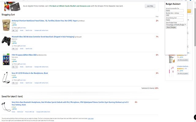 Budget Assistant  from Chrome web store to be run with OffiDocs Chromium online