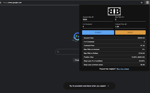 Bueller Buys Risk Management  from Chrome web store to be run with OffiDocs Chromium online