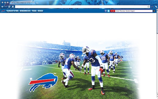 Buffalo Bills Theme de Chrome web store se ejecutará con OffiDocs Chromium en línea