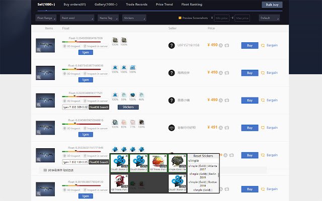 BUFF Inspect  from Chrome web store to be run with OffiDocs Chromium online