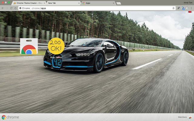 Bugatti 450 הפעל מחנות האינטרנט של Chrome להפעלה עם OffiDocs Chromium באינטרנט