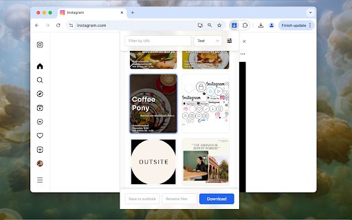 Trình tải xuống hình ảnh hàng loạt từ cửa hàng Chrome trực tuyến sẽ chạy với OffiDocs Chrome trực tuyến