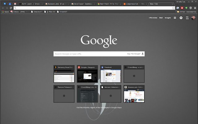 Tema BunsenLabs Blue Dark din magazinul web Chrome va fi rulată cu OffiDocs Chromium online