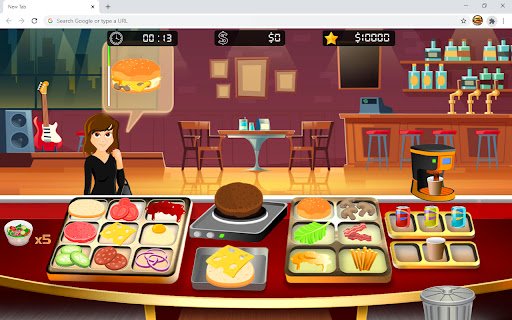 Burger Restaurant Simulator  from Chrome web store to be run with OffiDocs Chromium online