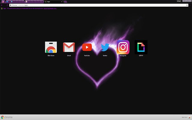 Corazón de amor ardiente | Artistic Love TEMA 2018 de Chrome web store para ejecutarse con OffiDocs Chromium en línea