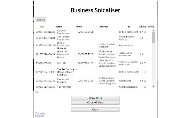 Business Socialiser  from Chrome web store to be run with OffiDocs Chromium online
