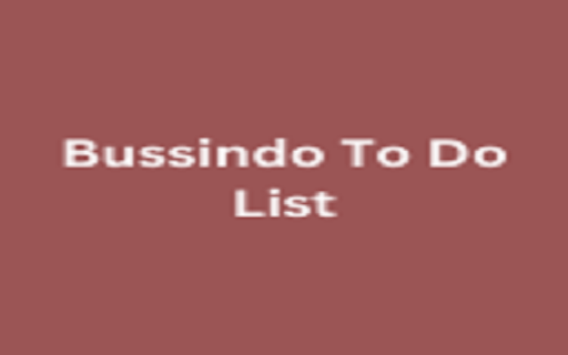 Bussindo To Do List  from Chrome web store to be run with OffiDocs Chromium online