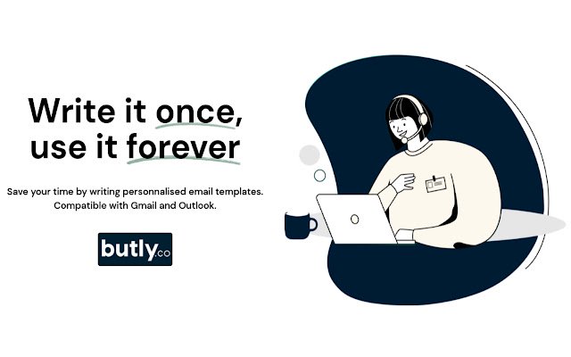 Butly.co: Email templates for Gmail  from Chrome web store to be run with OffiDocs Chromium online