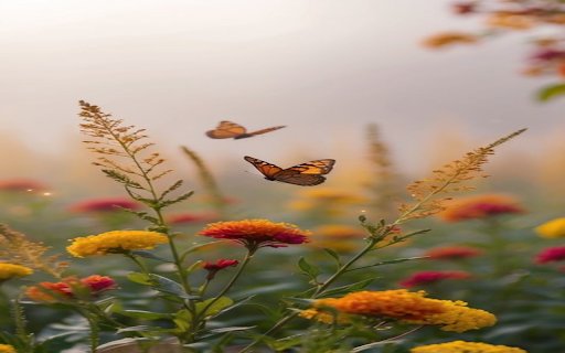 Butterflies flying in the field Wallpaper  from Chrome web store to be run with OffiDocs Chromium online